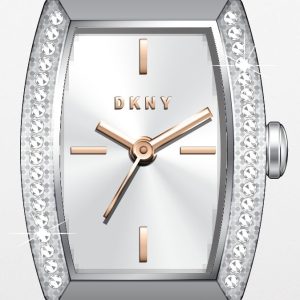 DKNY Damklocka NY2983 Crosswalk Vit/Stål