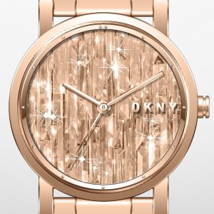 DKNY Damklocka NY2987 Soho Roséguldstonad/Roséguldstonat stål Ø34