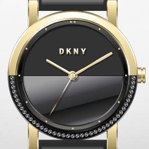 DKNY Damklocka NY2988 Soho Svart/Läder Ø34 mm