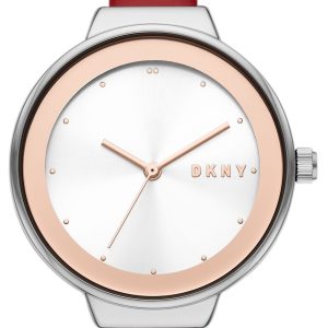 DKNY Damklocka NY2989SET Astoria Silverfärgad/Läder Ø32 mm