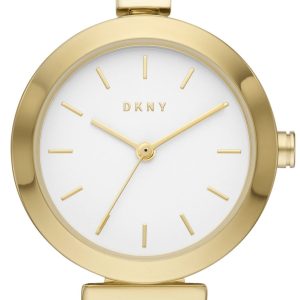 DKNY Damklocka NY2993 Uptown D Vit/Guldtonat stål Ø28 mm