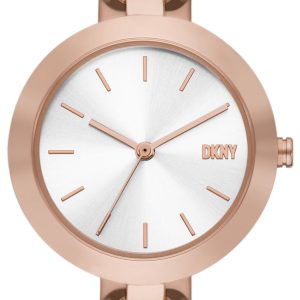 DKNY Damklocka NY6628 City Link Vit/Roséguldstonat stål Ø26 mm