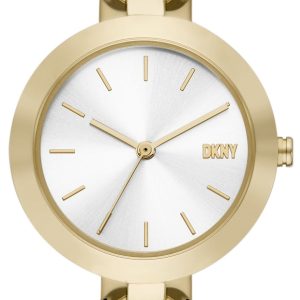 DKNY Damklocka NY6638 City Link Vit/Guldtonat stål Ø26 mm