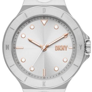 DKNY Damklocka NY6641 Chambers Vit/Stål Ø34 mm