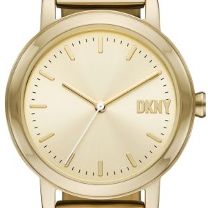 DKNY Damklocka NY6651 Soho D Guldtonad/Guldtonat stål Ø34 mm