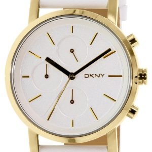 DKNY Dress Damklocka NY2337 Vit/Läder Ø38 mm