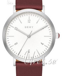 DKNY Dress Damklocka NY2508 Vit/Läder Ø36 mm