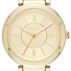 DKNY Dress Damklocka NY2583 Gulguldstonad/Gulguldtonat stål Ø34 mm