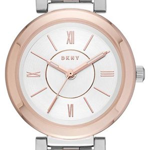 DKNY Dress Damklocka NY2593 Vit/Roséguldstonat stål Ø28 mm