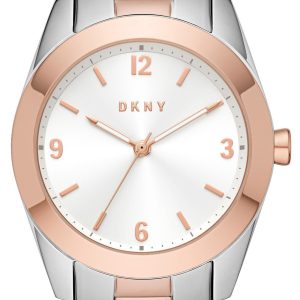 DKNY Nolita Damklocka NY2897 Vit/Roséguldstonat stål Ø34 mm