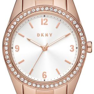 DKNY Nolita Damklocka NY2902 Vit/Roséguldstonat stål Ø34 mm