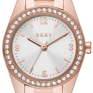 DKNY Nolita Damklocka NY2921 Silverfärgad/Roséguldstonat stål Ø26