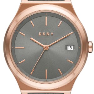 DKNY Parsons Damklocka NY2972 Grå/Läder Ø34 mm