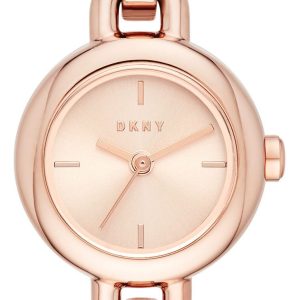 DKNY Round Uptown Damklocka NY2914 Roséguldstonad/Roséguldstonat