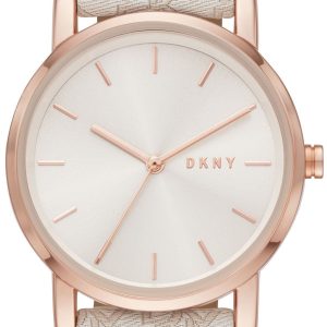 DKNY Soho Damklocka NY2887 Vit/Textil Ø34 mm