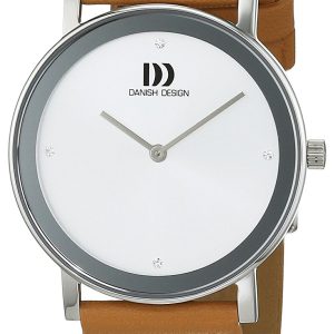 Danish Design Classic Damklocka 3324575 Vit/Läder Ø34 mm