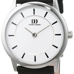 Danish Design Classic Damklocka 3324588 Vit/Läder Ø29 mm