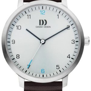 Danish Design Classic Damklocka 3324601 Silverfärgad/Läder Ø35 mm