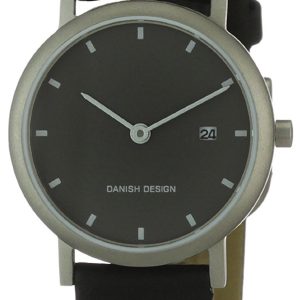 Danish Design Classic Damklocka 3326180 Svart/Läder Ø28 mm