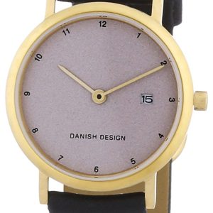 Danish Design Classic Damklocka 3326357 Grå/Läder Ø28 mm