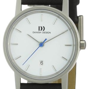 Danish Design Classic Damklocka 3326475 Vit/Läder Ø30 mm