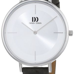 Danish Design Classic Damklocka IV12Q1185 Silverfärgad/Läder Ø36 mm