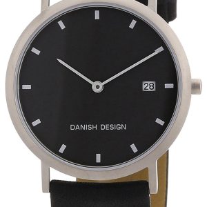 Danish Design Classic Herrklocka 3316110 Svart/Läder Ø37 mm