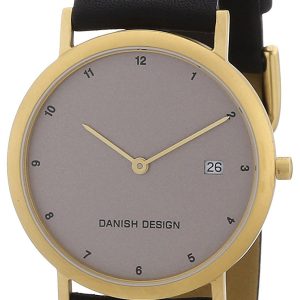 Danish Design Classic Herrklocka 3316188 Grå/Läder Ø35 mm