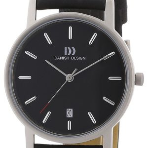 Danish Design Classic Herrklocka 3316261 Svart/Läder Ø36 mm