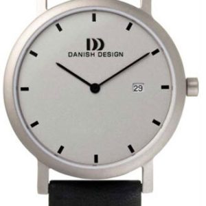 Danish Design Damklocka 3326183 Classic Silverfärgad/Läder Ø28 mm