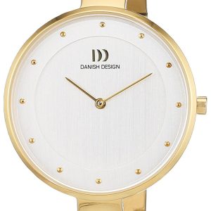 Danish Design Damklocka 3326609 Classic Vit/Gulguldtonat stål Ø35 mm