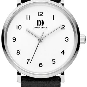 Danish Design Damklocka IV12Q1216 Dress Vit/Läder Ø32 mm