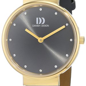 Danish Design Dress Damklocka 3320196 Svart/Läder Ø34 mm