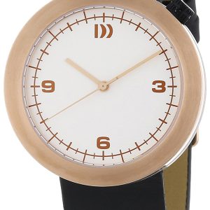 Danish Design Dress Damklocka 3324542 Antikvit/Läder Ø39 mm