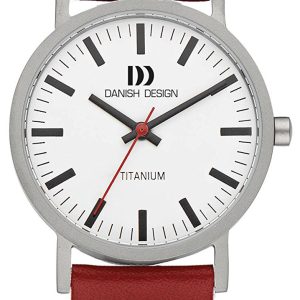 Danish Design Dress Damklocka IV19Q199 Vit/Läder Ø30 mm