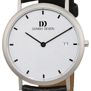 Danish Design Herrklocka 3316113 Classic Silverfärgad/Läder Ø35 mm