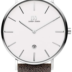 Danish Design Herrklocka IQ12Q1231 Dress Vit/Läder Ø40 mm