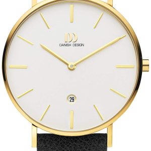 Danish Design Herrklocka IQ15Q1231 Dress Vit/Läder Ø40 mm