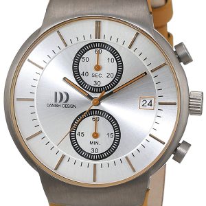 Danish Design Sport Herrklocka 3316342 Silverfärgad/Läder Ø41.5 mm