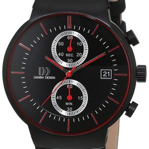 Danish Design Sport Herrklocka 3316343 Svart/Läder Ø41.5 mm