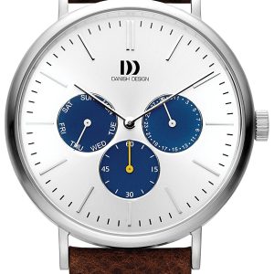 Danish Design Sport Herrklocka IQ12Q1233 Silverfärgad/Läder Ø40.5