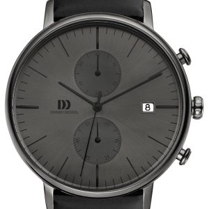 Danish Design Sport Herrklocka IQ16Q975 Grå/Läder Ø42 mm