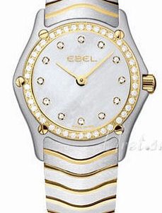 Ebel Damklocka 1215262 Classic Mini Vit/Stål Ø23.5 mm