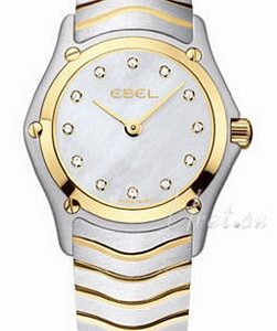 Ebel Damklocka 1215402 Classic Mini Vit/Stål Ø23.5 mm