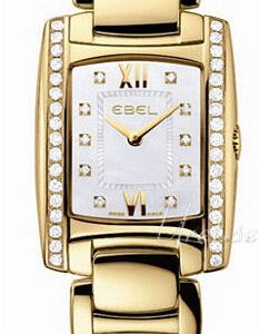 Ebel Damklocka 1215613 Brasilia Mini Vit/18 karat gult guld 29x24 mm