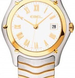 Ebel Damklocka 1215646 Classic Lady Vit/Stål Ø27.3 mm