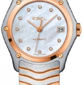 Ebel Damklocka 1215927 Classic Lady Vit/Stål Ø27.3 mm