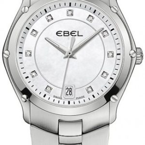 Ebel Damklocka 1215986 Classic Sport Vit/Stål Ø32 mm