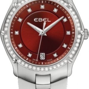 Ebel Damklocka 1215996 Classic Sport Röd/Stål Ø32 mm