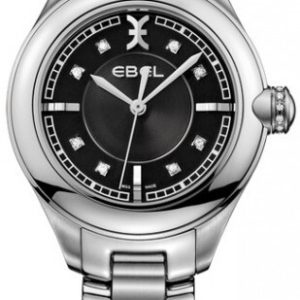 Ebel Damklocka 1216093 Onde Svart/Stål Ø30 mm